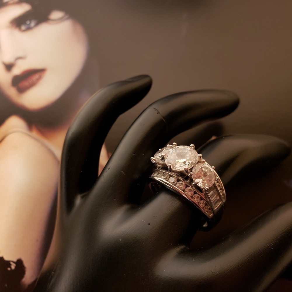 Diamonique 1990s Cubic  Zirconia Ring